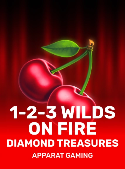 1-2-3 Wilds on Fire - Diamond Treasures game tile